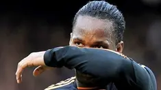 Chelsea's Ivorian striker Didier Drogba gestures during the English Premier League football match between Blackburn Rovers and Chelsea at Ewood Park, Blackburn, north-west England on October 30, 2010. AFP PHOTO/ANDREW YATES. 
