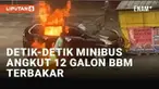 Sebuah minibus terbakar di Jl. Adam Malik, Handil Jaya, Jelutung, Kota Jambi Kamis (23/5/2024) pagi. Detik-detik terbakarnya minibus terekam kamera warga di lokasi. Diketahui minibus mengangkut BBM sebanyak 12 galon.