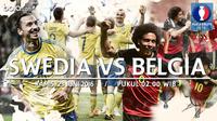 Eropa 2016 Swedia Vs Belgia (Bola.com/Adreanus Titus)