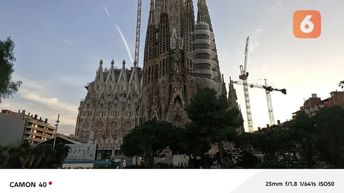 <p>Hasil foto Tecno Camon 40 di Barcelona. (Liputan6.com/Agustinus M Damar)</p>