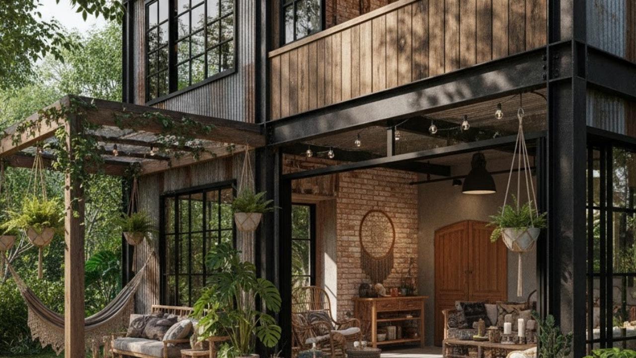 7 Desain Rumah Sederhana tapi Mewah Bergaya Natural Bohemian, Tren Hunian 2025 Estetik dan Elegan