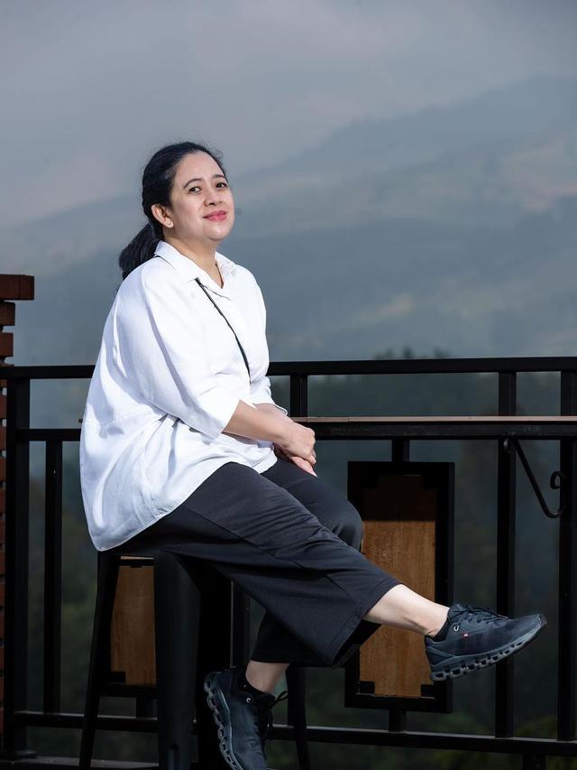 Puan Maharani pelesir ke Dieng