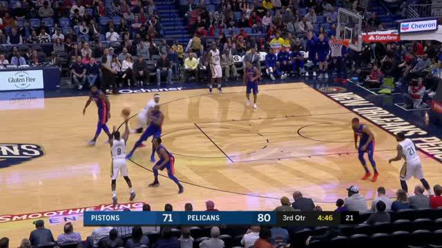 Berita video game recap NBA 2017-2018 antara New Orleans Pelicans melawan Detroit Pistons dengan skor 112-109.