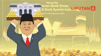 Banner Infografis Bank Emas Resmi Diluncurkan Presiden Prabowo. (Liputan6.com/Abdillah)
