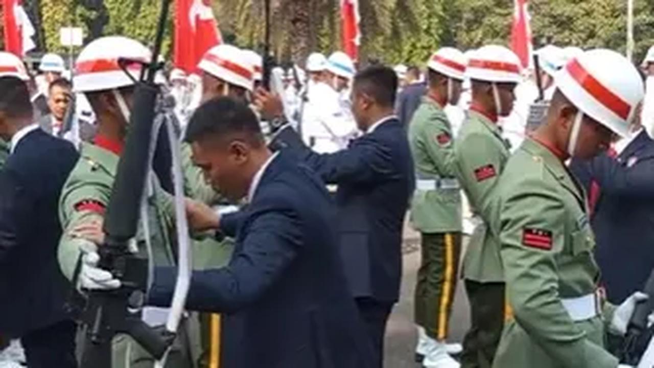 Pengecekan Prajurit TNI-Polri oleh Paspampres