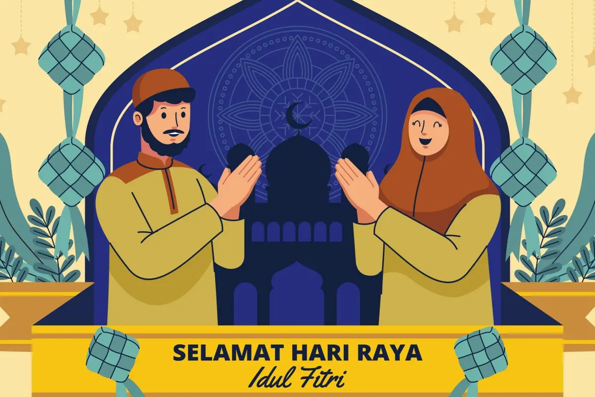 Ilustrasi Idulfitri, Idul Fitri, Lebaran