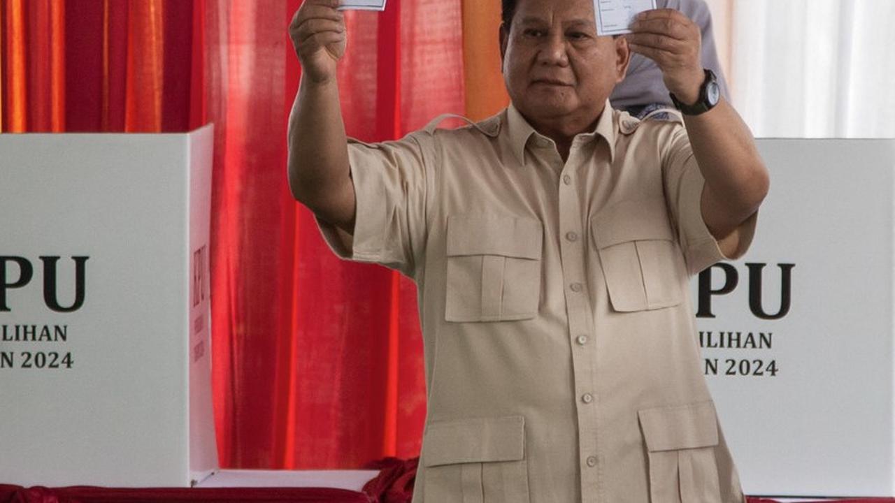 Prabowo nyoblos Pilkada Serentak 2024