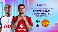 Siaran Langsung Liga Inggris: Tottenham vs Manchester United, Tayang di Vidio