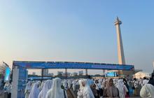 Ribuan Warga Padati Monas untuk Zikir dan Doa Kebangsaan, Istana Beri Suvenir