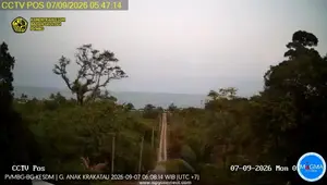 Kondisi Terkini Anak Krakatau, 100 Gempa Terekam Hingga Senin Pagi