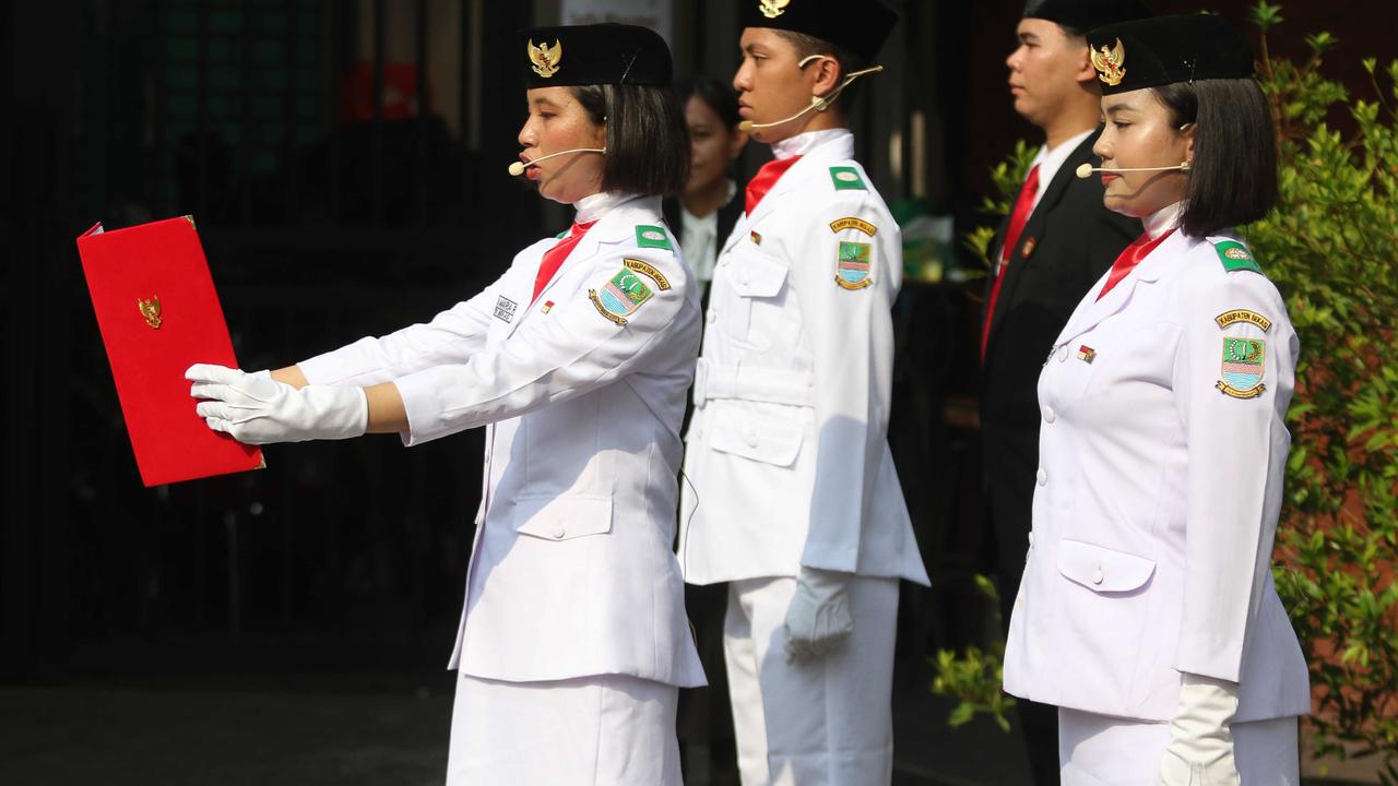 Upacara Sumpah Pemuda di Museum Sumpah Pemuda
