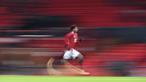 Penyerang andalan Manchester United, Marcus Rashford berlari kencang dalam pertandingan Piala FA di Old Trafford. (Foto: AP/Pool/Laurence Griffiths)