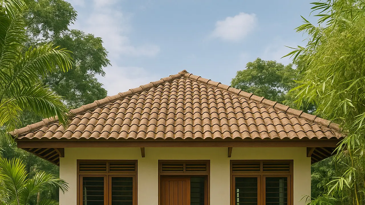 Gambar Rumah Sederhana Ukuran 6x9 di Desa dengan Taman Sejuk
