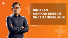 Nino Ran menikah dengan Dhabitannisa Auni, simak penjelasannya di News Flash Showbiz Liputan6.com.