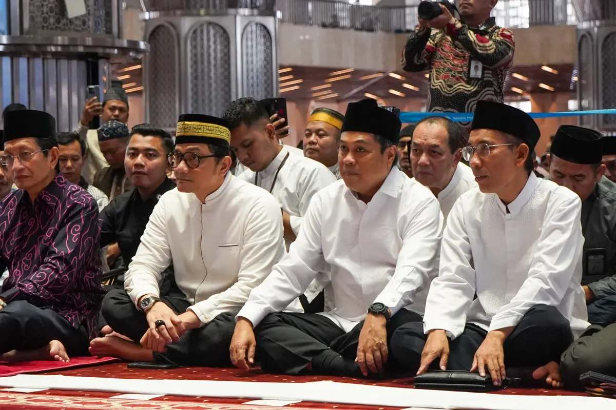 Badan Pengelola Keuangan Haji (BPKH) meluncurkan serangkaian kegiatan Ramadan 1446 Hijriah bertajuk "Berkah Ramadan BPKH 1446 H / 2025 M : Menebar Manfaat, Menguatkan Umat" di Masjid Istiqlal, Jakarta, Minggu (16/3) (Istimewa)