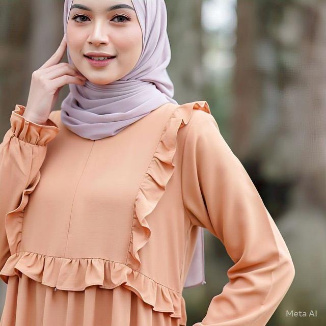 18 Model Baju Gamis Polos Modern Terbaru 2025, Buat Penampilan Lebih Anggun