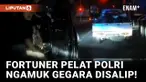 Duh! Pengemudi Fortuner Pelat Polri Adang dan Ancam Pengendara Lain di PIK