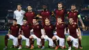 Runner-Up grup E, AS Roma. Klub asal ibukota Italia itu berharap bisa membuat kejutan pada gelaran Liga Champions musim ini. (AFP/Filippo Monteforte)