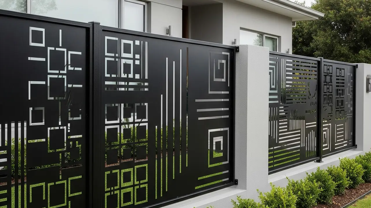 Tren Pagar Besi Laser Cut 2025 (Image by Gemini AI)