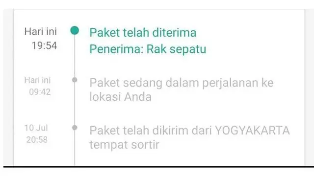 6 Nama Penerima Paket yang Ditulis Kurir dalam Status Pengiriman Ini Kocak