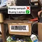 Laptop dibuang ke tempat sampah di Taiwan (Sumber: TikTok/gppsambataja)