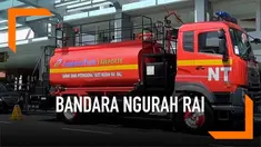 Pasca kebakaran di Terminal Domestik Bandara Internasional Ngurah Rai, Bali. Puluhan loket check in domestik dipindahkan ke Terminal Internasional.