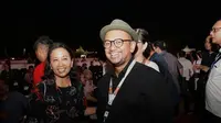 Menteri BUMN Rini Soemarno bersama dengan Anas Syahrul Alimi di Prambanan Jazz Festival 2017