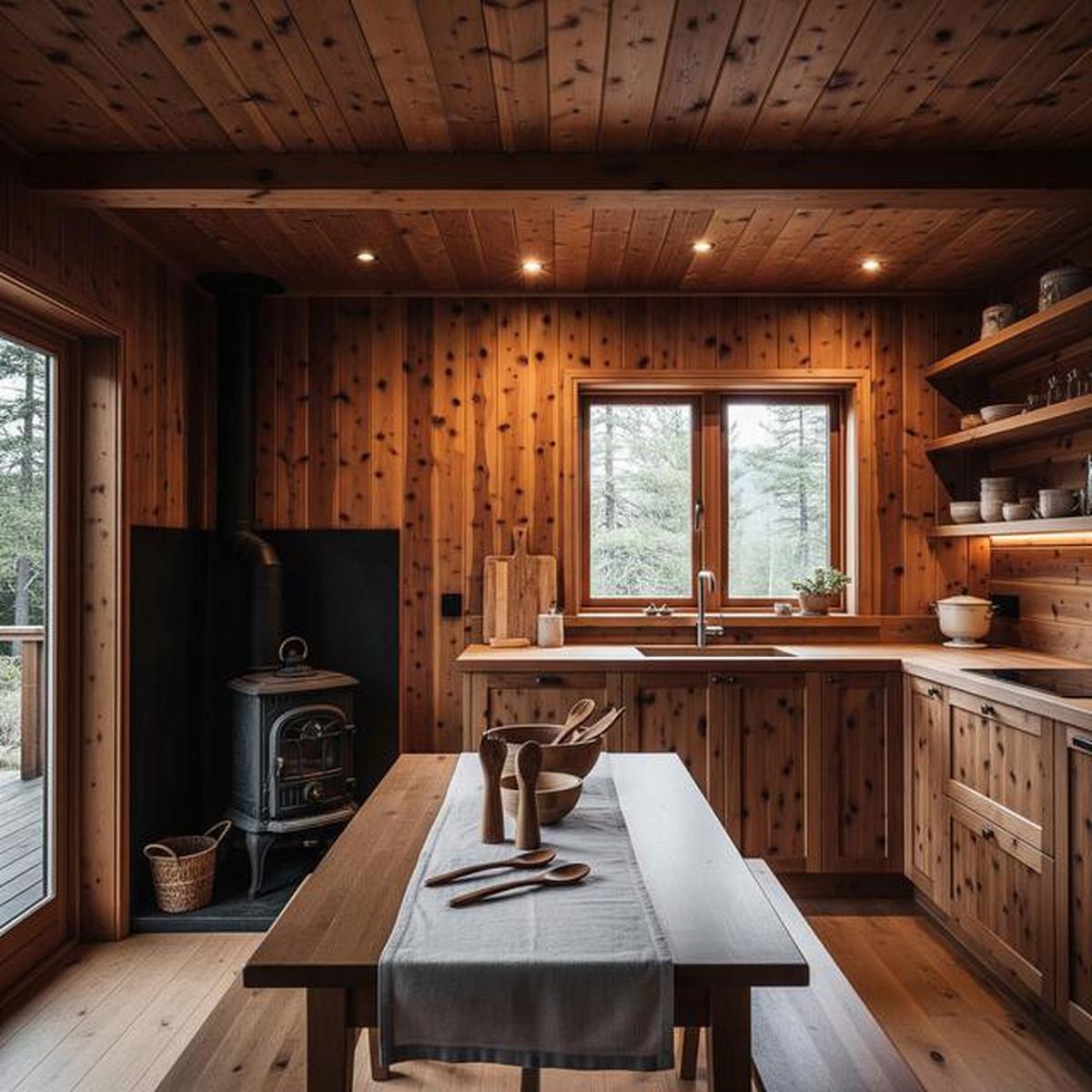 9 Desain Dapur Rumah Kayu dengan Nuansa Alami Hangat, Bikin Betah Masak