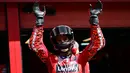 Juara dunia MotoGP 2023, Francesco Bagnaia menjadi yang tercepat pada Practice MotoGP Italia 2024. (Marco BERTORELLO/AFP)