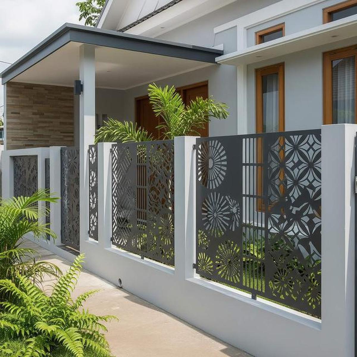 10 Model Pagar Rumah untuk Area Sempit, Minimalis, Fungsional, dan Aman