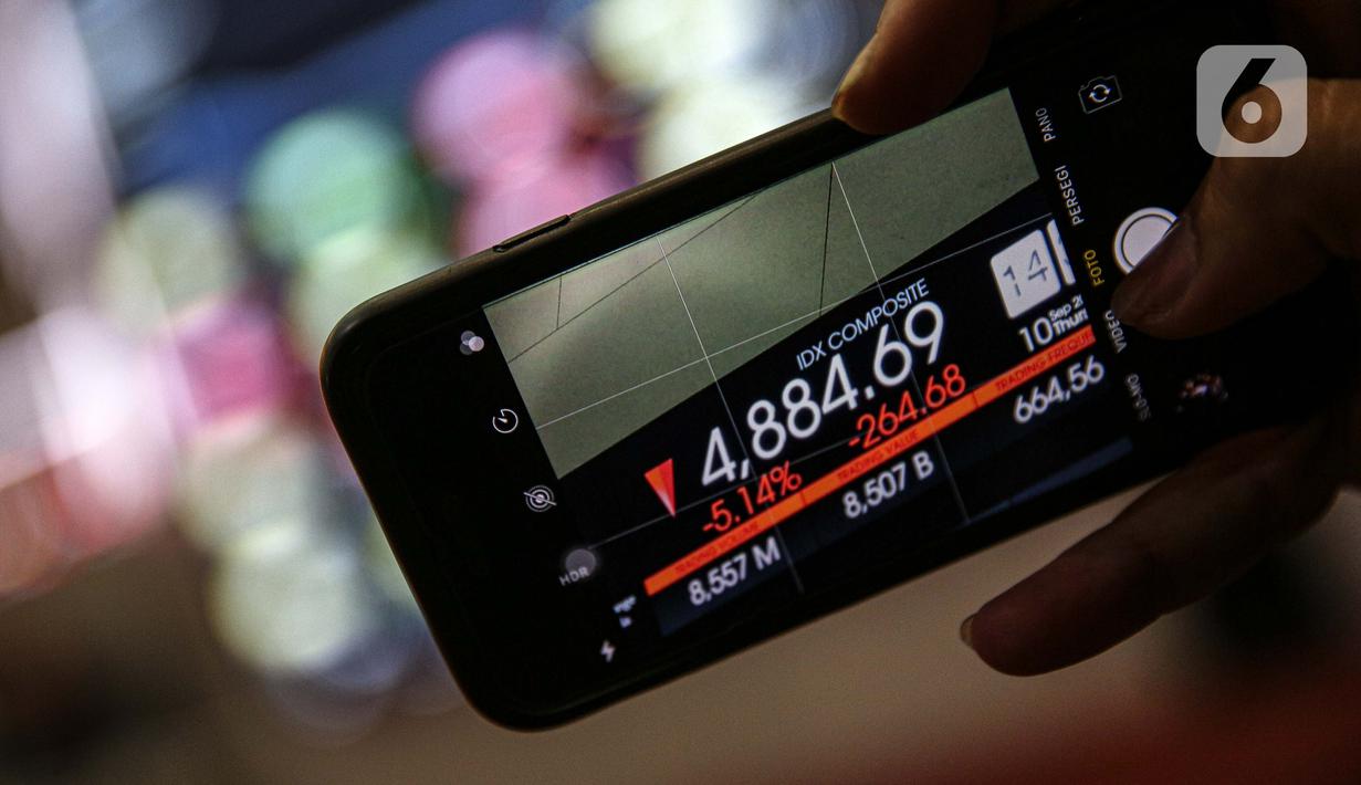 Foto Ihsg Merosot Hingga Diberhentikan Sementara Bisnis Liputan6 Com