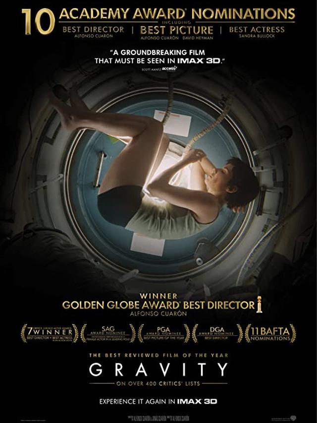 Poster film Gravity. (Foto: Dok. Warner Bros. Pictures/ IMDb)