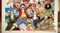 Presiden Macron dapat gambar karakter One Piece dari Eiichiro Oda. Dok: Instagram @EmmanuelMacron