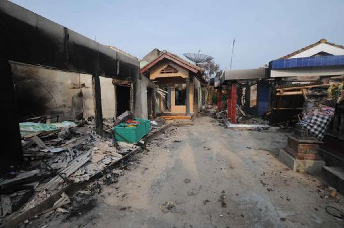 Pasca bentrok antarwarga di Lampung Selatan (2)