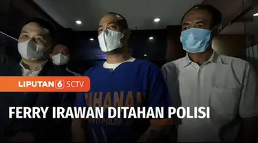 Setelah 9 jam diperiksa sebagai tersangka KDRT di Ditreskrimum Polda Jawa Timur, artis Ferry Irawan resmi ditahan polisi. Saat hendak ditahan, Ferry Irawan membuat pernyataan untuk sang istri, Venna Melinda.