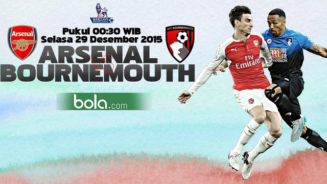 Arsenal vs BourneMouth (Bola.com/Samsul Hadi)