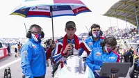 Pembalap Pertamina Mandalika SAG Team Bo Bendsneyder jelang balapan Moto2 Belanda, 27 Juni 2021. (Dokumentasi Pertamina Mandalika SAG Team)