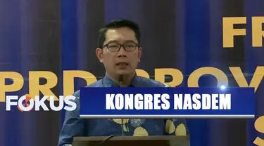 Keberadaan Gubernur Jawa Barat Ridwan Kamil di Kongres Partai Nasdem menjadi sinyal politik.