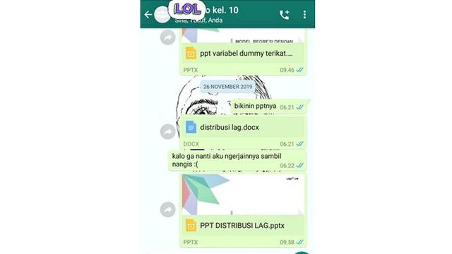 5 Chat Kerja Kelompok Ini Kasihan Banget, Bikin Geregetan