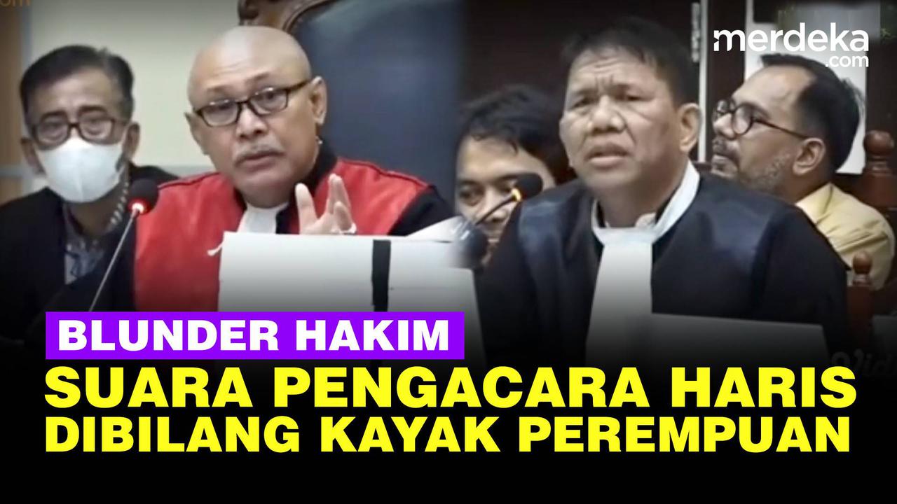 VIDEO: Blunder Hakim Bilang Suara Pengacara Haris Azhar Kayak Perempuan
