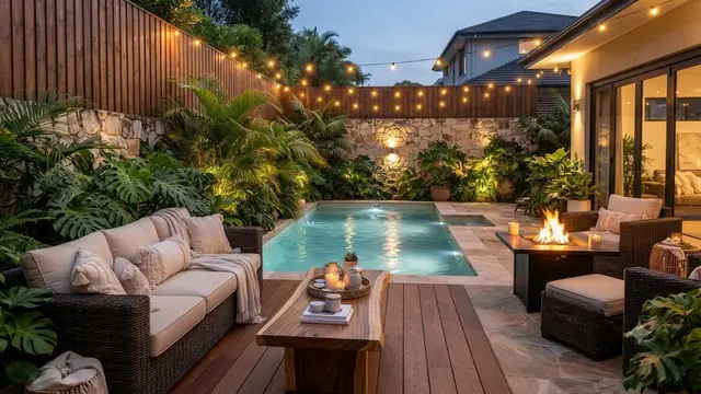 Inspirasi Outdoor Lounge di Belakang Rumah