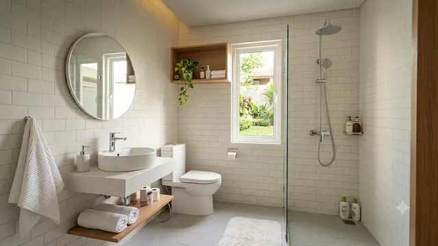Tips Mendesain Kamar Mandi Kecil/AI Generated