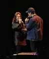 Duet Rossa dan Afgan dalam festival musik Love Fest di Istora Senayan, Jakarta Pusat, Jumat (21/2/2020) malam. (Adrian Putra/Fimela.com)