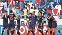 Thailand menang 1-0 melawan Bahrain di Piala Asia 2019 (Karim Sahib / AFP)