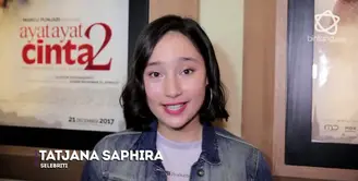 Tatjana Saphira mengaku senang warga Cianjur dapat menonton film AAC 2.