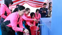 82 Sumur Bor Bhayangkari Mulai Mengalir di Aceh