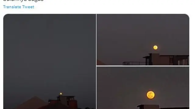 7 Potret Indahnya Supermoon Bidikan Warganet