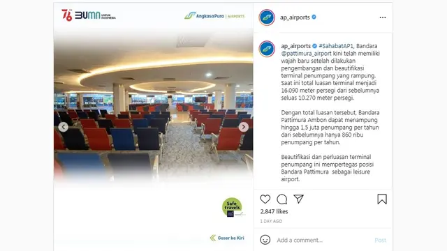 Mengintip Wajah Baru Bandara Pattimura Ambon
