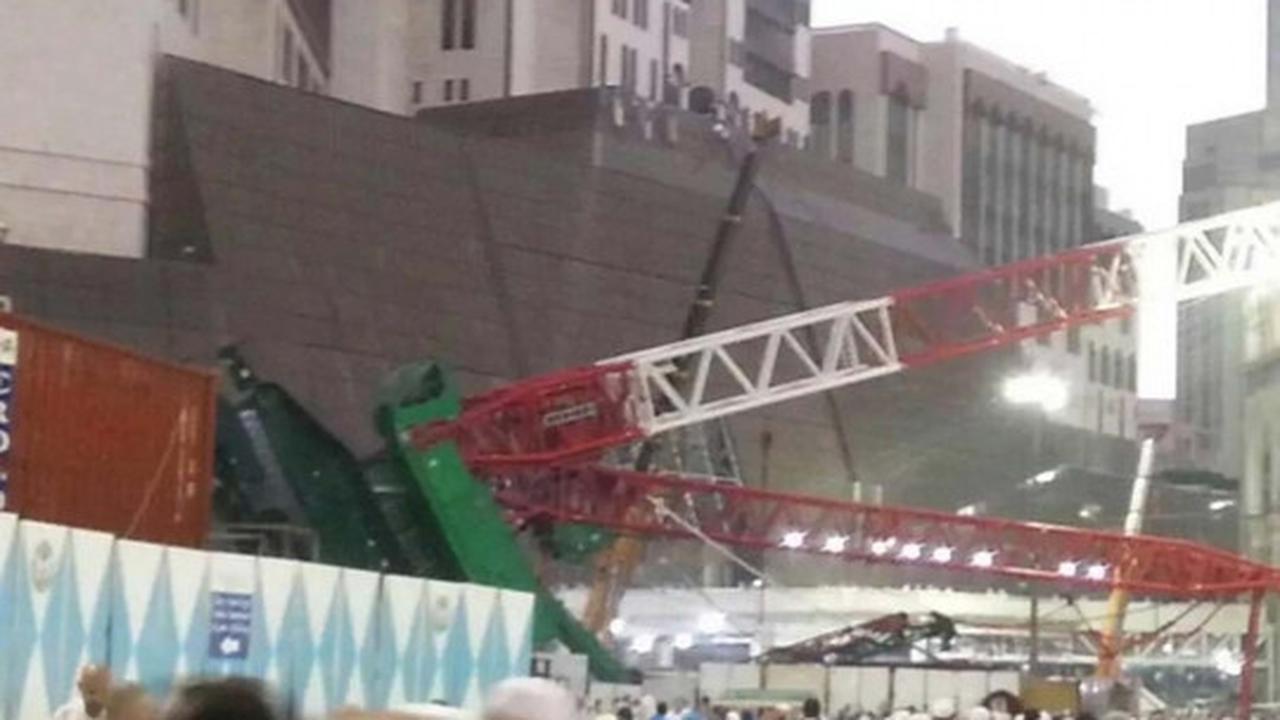 Ini lokasi jatuhnya crane di Masjidil Haram