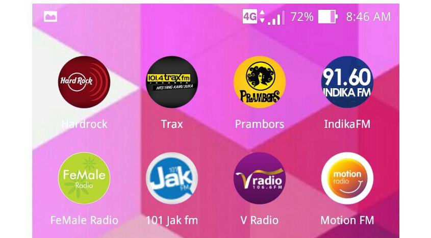 Ilustrasi: Aplikasi radio di smartphone